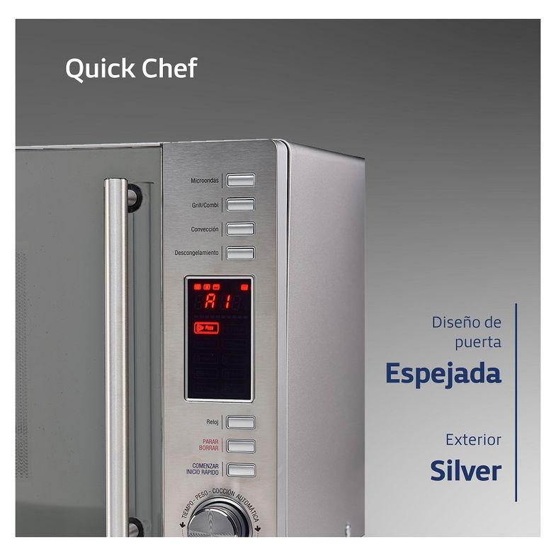 Microondas Trifunción BGH Quick Chef 30 Litros B330DSS9 - BGH - Desktop