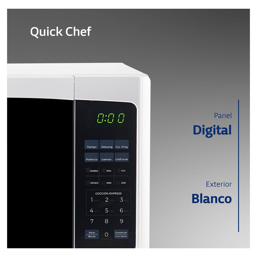 Microondas Grill BGH Quick Chef 28 Litros B228DB9 - BGH - Desktop