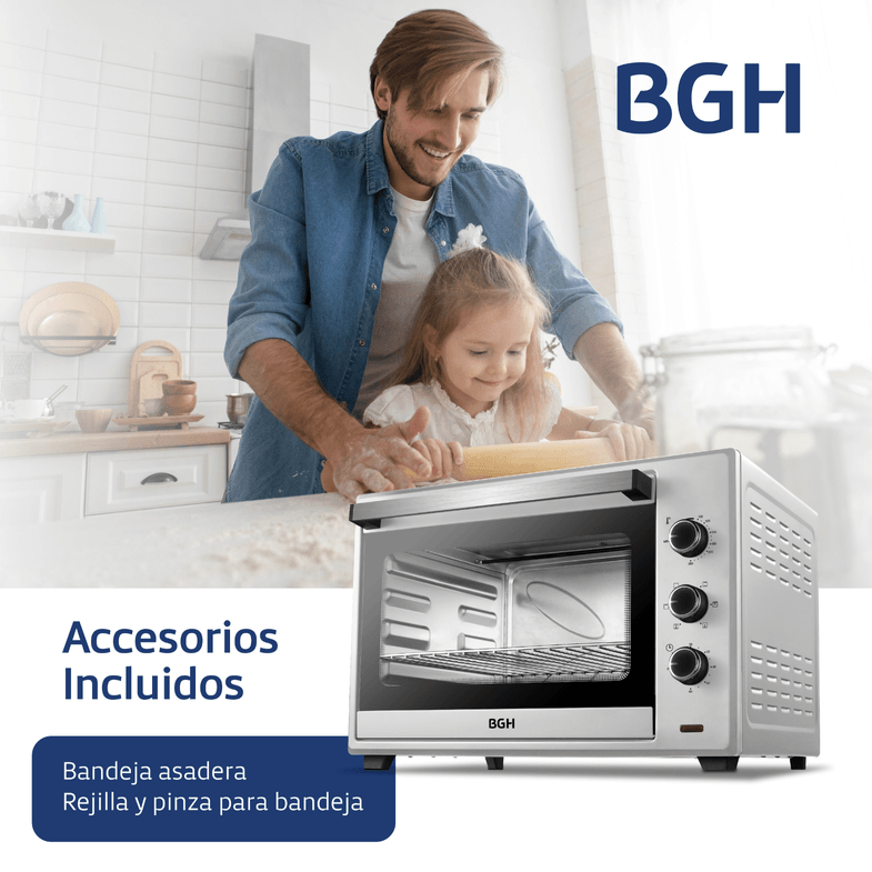 Horno Eléctrico BGH 60 Litros BHE60S22 - BGH - Desktop