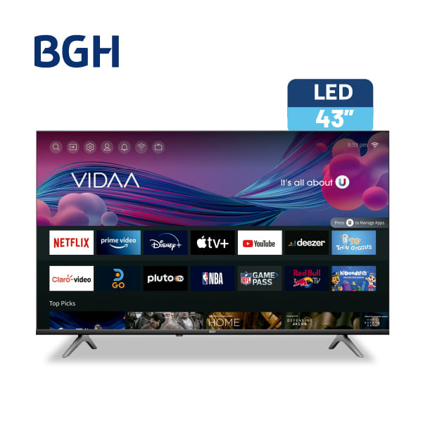 TV BGH 43" VIDAA