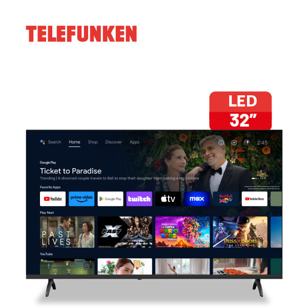 TV Telefunken 32" Android TV OUTLET A