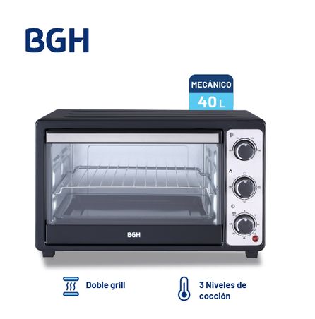Horno Eléctrico BGH Mecánico Negro 40L OUTLET B