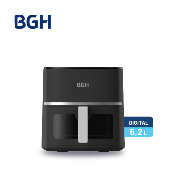 Freidora de Aire BGH Digital Negro 5,2L