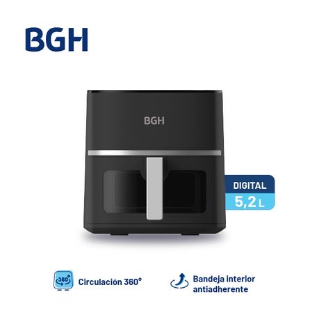 Freidora de Aire BGH Digital Negro 5,2L