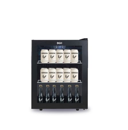 Frigobar Cervecero BGH 60L Display Digital Negro