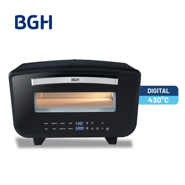 Horno Eléctrico Pizzero BGH Digital ProChef Negro