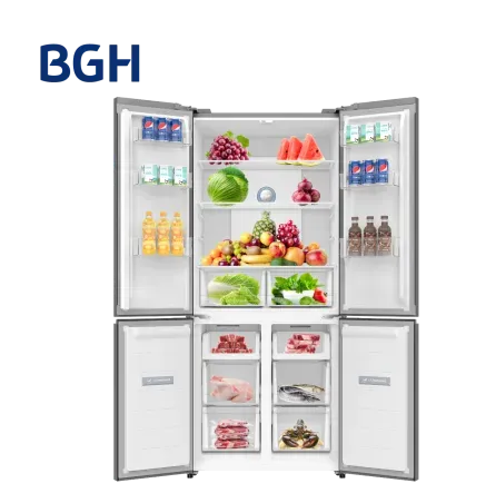 Heladera BGH Multidoor No Frost Dual Inverter Dark Inox 402L