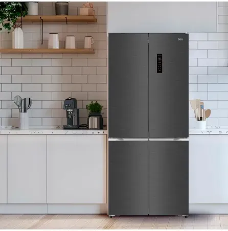 Heladera BGH Multidoor No Frost Dual Inverter Dark Inox 402L