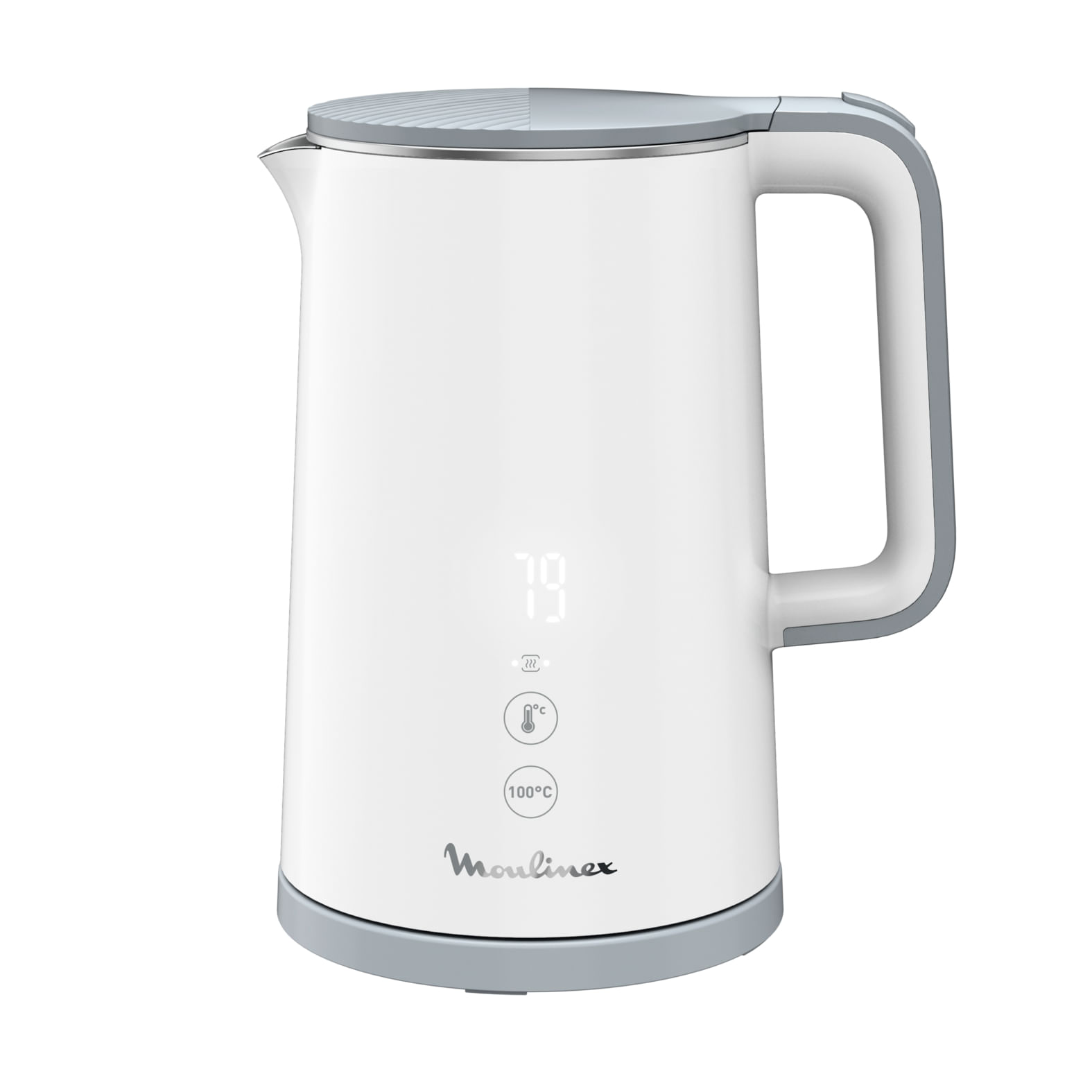 Pava Electrica Moulinex Sense 1.7L Digital 2400W Blanco
