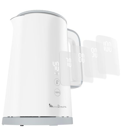 Pava Electrica Moulinex Sense 1.7L Digital 2400W Blanco