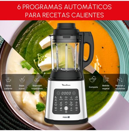 Licuadora Moulinex PerfectMix Cook 1400W 2 L Cristal Inox