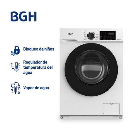 Lavarropas BGH Inverter Carga Frontal Blanco 6kg
