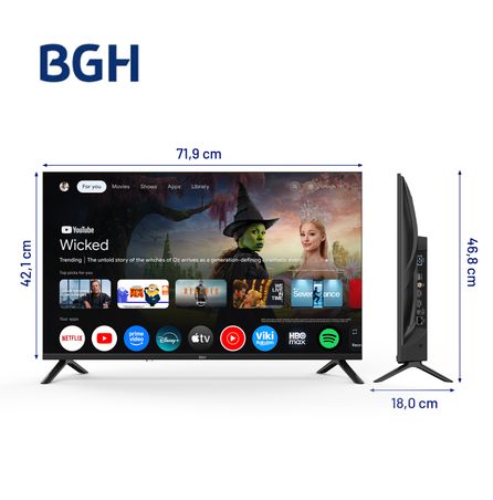 TV BGH LED 32" HD GOOGLE TV
