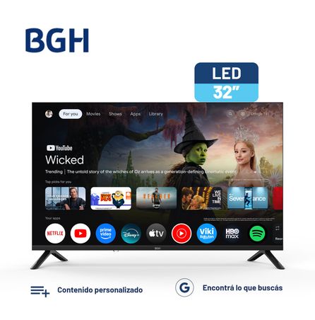 TV BGH LED 32" HD GOOGLE TV