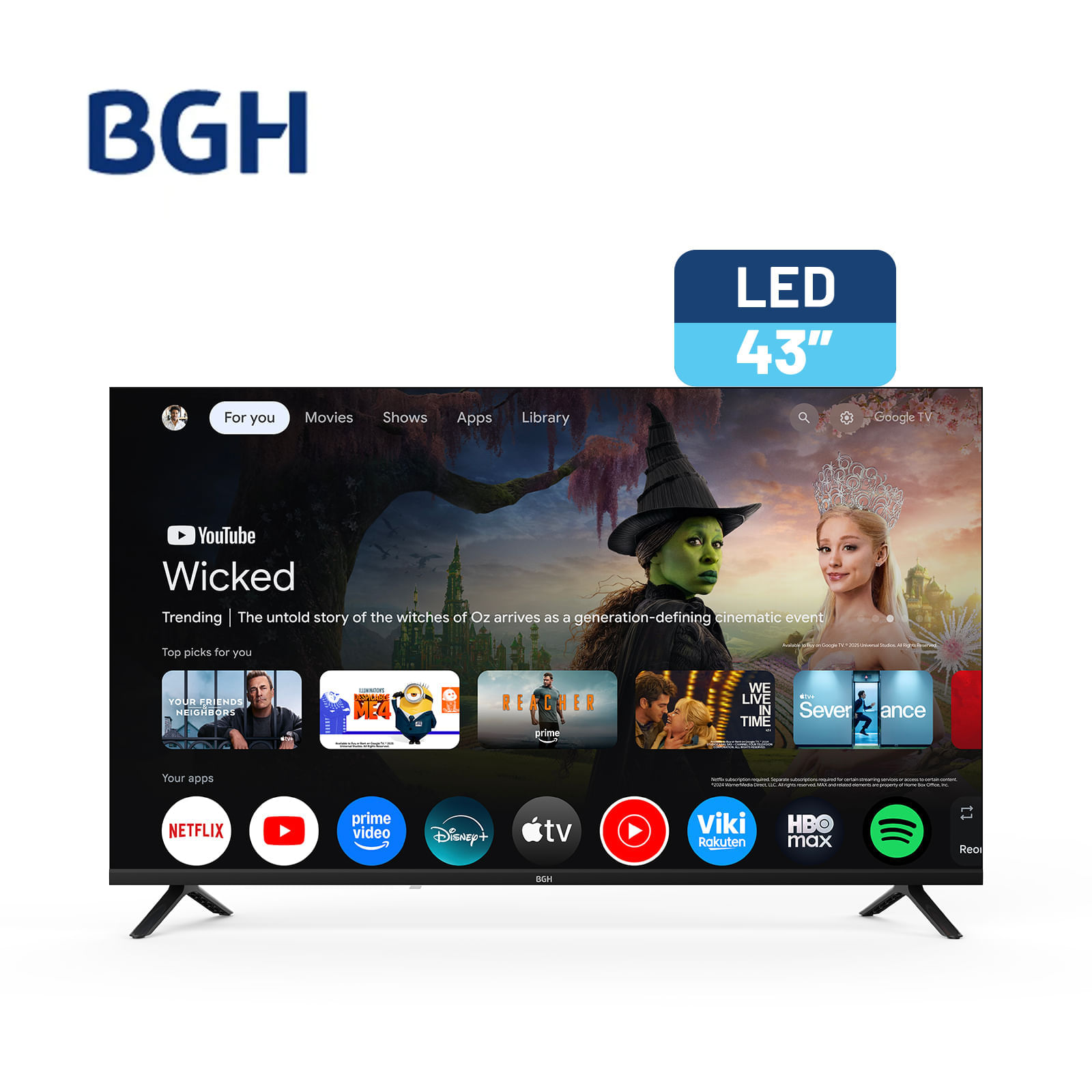 TV BGH Full HD 43" Google TV