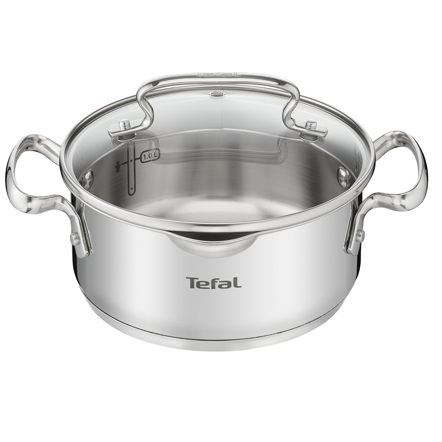 Olla Profunda Tefal Duetto+ 18 cm Acero Inoxidable con Tapa