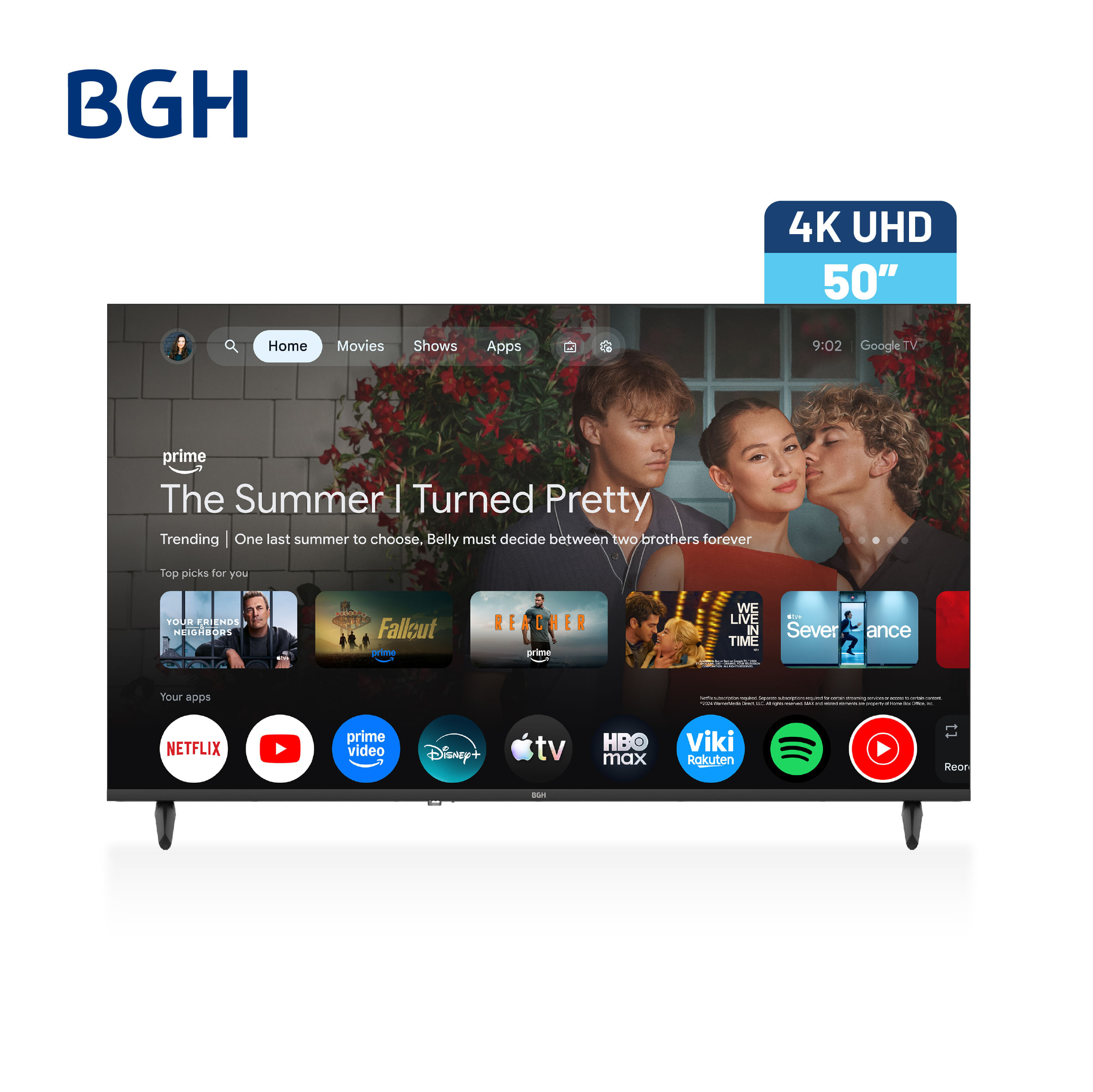 TV BGH 4K UHD LED 50" Google TV